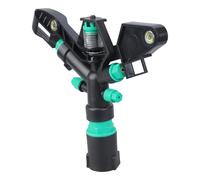 Tmboryuu Arroseur d'irrigation de ferme à connexion rapide à 4 buses rotatives à 360° pour grande cour, jardin, vergers, grandes surfaces, arroseurs de pelouses