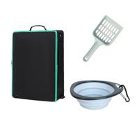 Tmboryuu Bac à litière pliable multifonction pouvant être utilisé comme sac de rangement ou baignoire étanche et portable pour un usage domestique ou extérieur