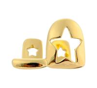 Tmboryuu Bijou tendance en forme d'étoile à cinq points en cuivre pour concerts et propositions de mode Hip Hop, One Size, Comme décrit, Comme décrit.