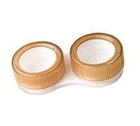 Tmboryuu Boîte de rangement pour lentilles de à deux couches, avec joint sécurisé, boîte légère en ABS pour les voyages en plein air