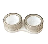 Tmboryuu Boîte de rangement pour lentilles de à deux couches, avec joint sécurisé, boîte légère en ABS pour les voyages en plein air