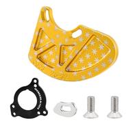 Tmboryuu Bouclier de plateau de vélo en alliage d'aluminium pour pédalier à vitesse unique 26T 38T protection contre les roches avec installation universelle de plateau de vélo