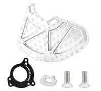 Tmboryuu Bouclier de plateau de vélo en alliage d'aluminium pour pédalier à vitesse unique 26T 38T protection contre les roches avec installation universelle de plateau de vélo