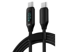 Tmboryuu Câble de type C avec fenêtre de lecture numérique, Black 2M