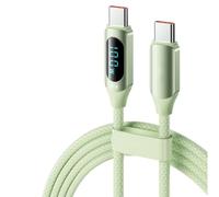 Tmboryuu Câble de type C avec fenêtre de lecture numérique, Green 1M