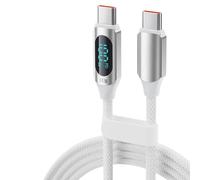 Tmboryuu Câble de type C avec fenêtre de lecture numérique, White 2M
