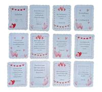 Tmboryuu Cartes d ' invitation romantiques faites à la main avec des messages poétiques pour les partenaires, voeux d ' anniversaire, poème d ' amour