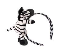 Tmboryuu Casque à thème avec zèbre, cerceau pour raconter des histoires, pour événements costumés et spectacles sur scène scolaire, accessoire pour
