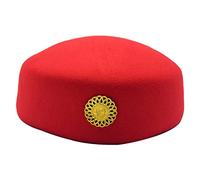 Tmboryuu Chapeau d'hôtesse de l'air pour femme - Uniforme formelle - Pilulier, D, Taille unique