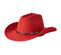 Tmboryuu Chapeau haut de forme western élégant pour fêtes ethniques, cosplay, festival, tenue occidentale pour homme et femme