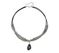 Tmboryuu Collier gothique en alliage robuste et résistant ternissement, doté d ' un design géométrique à multiples facettes pour les amateurs de mode sombre, collier élégant