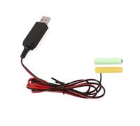 Tmboryuu Convertisseur de puissance USB - Éliminateurs de batterie - Remplacent 2 pièces 1,5 V LR03 - Connexion pour télécommande LED