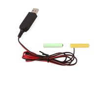 Tmboryuu Convertisseur de puissance USB - Éliminateurs de batterie - Remplacent 2 pièces 1,5 V LR03 - Connexion pour télécommande LED