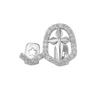 Tmboryuu Croix creuses conçoit des Grillzs plaqués en cuivre, accessoire portable pour les fournitures de fête et les amateurs de mode de festival, bijoux de dents plaqués en cuivre