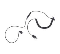 Tmboryuu Écouteurs USB à un seul côté avec cordon réglable, microphone antibruit et design ergonomique pour téléphones, tablettes, activités de plein air, écouteurs rétractables de type C avec