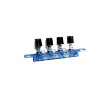 Tmboryuu Ensemble de Commande de Ventilateur à 4 Boutons avec accès | Boutons-poussoirs noirs sur une base bleue translucide, disposition à quatre commandes, application de réparation