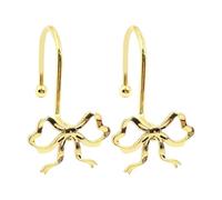 Tmboryuu Ensemble de crochets de douche en métal avec nœud pour améliorer les conceptions, construction résistante, assemblage rapide et facile, crochet de salle de bain antirouille