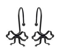 Tmboryuu Ensemble de crochets de douche en métal avec nœud pour améliorer les conceptions, construction résistante, assemblage rapide et facile, crochet de salle de bain antirouille