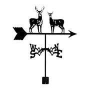 Tmboryuu Girouette en métal en forme de coq en fer pour jardin, cour, toit, décoration de sol, accessoires d'extérieur