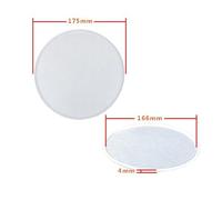 Tmboryuu Grille de haut-parleur en maille blanche ronde pour caisson de basses de voiture