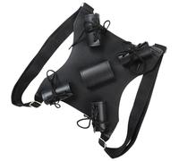 Tmboryuu Harnais de costume de samouraï à double sangle pour enfants, accessoires de costume et fêtes à thème en cuir synthétique