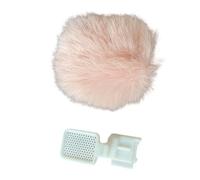 Tmboryuu Housse de Microphone Coupe-Vent, White Boot fu, B | Housse en peluche coupe-vent pratique améliorant la clarté sonore dans des conditions de vent pour les caméras Vlog