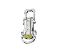 Tmboryuu Lampe de poche portable avec 8 heures d'autonomie, convient pour les inspections, les opérations de recherche nocturne, porte-clés portable pour la randonnée