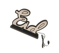 Tmboryuu Lampe de vacances exquise en forme de lettre de l'Aïd - Lumière décorative pour communauté religieuse - Convient pour les fêtes - Éclairage d'ambiance LED