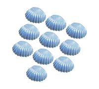 Tmboryuu Lot de 10 boîtes à bonbons en coquillage pour fournitures de mariage, fêtes prénatales et fêtes sur le thème des sirènes, boîte à bijoux plaquée sous vide