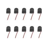 Tmboryuu Lot de 10 boîtiers de piles LIR2032 à fente unique 20 x 3,2 mm pour télécommandes, jouets, couvercle rabattable sécurisé et contrôle de commutation