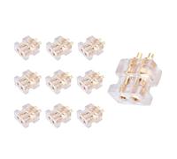 Tmboryuu Lot de 10 connecteurs audio professionnels 0,78 mm 2 broches femelle haut de gamme pour réparation de câble de casque audio haut de gamme