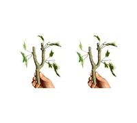 Tmboryuu Lot de 2 vignes grimpantes en Plastique pour Reptiles, crabes ermites, à crête, terrariums d ' Aquarium, décorations d ' amélioration de l ' Habitat, décoration de terrariums
