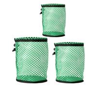 Tmboryuu Lot de 3 sacs de golf en maille pour sports de plein air avec protection contre les intempéries et cordon de serrage ergonomique confortable