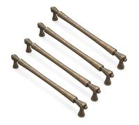 Tmboryuu Lot de 4 poignées d'armoire de style français antique rétro pour rénovation de meubles pour commode et coiffeuse, facile à installer