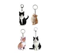 Tmboryuu Lot de 4 porte-clés multifonctions pour sac à main - Texture acrylique - Pour un usage quotidien