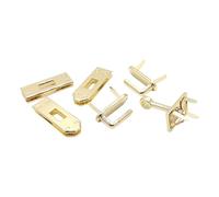 Tmboryuu Lot de 6 outils de fermeture multifonctions en métal pour sac à main et serrures, doré clair, One Size