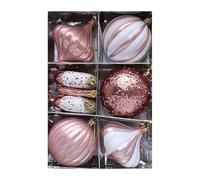 Tmboryuu Lot de 8 décorations de Noël élégantes incassables à suspendre pour créer des décorations saisonnières chaudes à l'intérieur et à l'extérieur