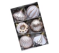 Tmboryuu Lot de 8 décorations de Noël élégantes incassables à suspendre pour créer des décorations saisonnières chaudes à l'intérieur et à l'extérieur