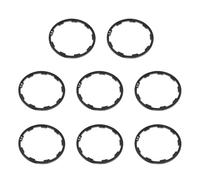 Tmboryuu Lot de 8 joints de pédalier de rechange pour vélo - Rondelles de pédalier en alliage d'aluminium - Moyeux de roues d'inertie - Entretoises de moyeu de roue d'inertie