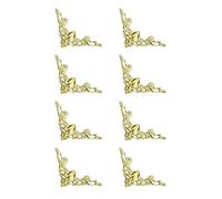 Tmboryuu Lot de 8 protections d'angle en métal pour livre pour la beauté et la durabilité Application simple et rapide Convient pour les étudiants et les enseignants Coins décoratifs, Grand, Comme