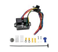 Tmboryuu Module de commande de ventilateur à deux ventilateurs en aluminium à haute efficacité avec connecteurs pour camions et performances climatiques du désert