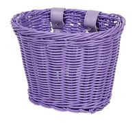 Tmboryuu Panier en osier avec guidon avant avec ceinture réglable pour vélos d'enfants, scooters, vélos pour enfants