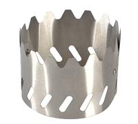 Tmboryuu Pare-brise en acier inoxydable pour réchaud de camping Pare-brise Pare-brise Pare-vent Plaque Rack Support de pare-brise