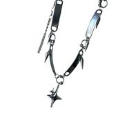 Tmboryuu Pendentif étoile à pampilles à la mode - Longueur réglable - Convient pour empiler et occasions spéciales - Collier tendance en forme d'étoile