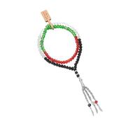 Tmboryuu Perles de cristal de célébration avec franges complexes - Bijoux confortables pour bracelets religieux en perles de verre du Ramadan, One Size, Comme décrit