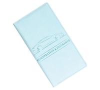 Tmboryuu Porte-cartes d'immatriculation et d'assurance automobile - Boîte à gants - Accessoires d'intérieur pour documents, cartes et documents, bleu clair, One Size