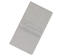 Tmboryuu Porte-cartes d'immatriculation et d'assurance automobile - Boîte à gants - Accessoires d'intérieur pour documents, cartes et documents, gris, One Size