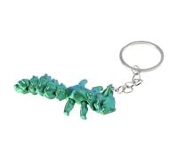 Tmboryuu Porte-clés Figurine d ' Action Renards, Blue Green Gradient, B | Imprimé en 3D avec plusieurs joints pour poses, décoration de la maison; Réglable pour un affichage dynamique, des