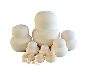 Tmboryuu Poupées Matryoshka en Bois inachevées Ensemble de Nidification Russe de 15 pièces pour des œuvres d ’ Art Personnalisables et Une décoration Faite à la Main Matryoshka en Bois inachevée