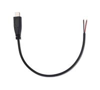 Tmboryuu Rallonge mâle de type C vers 2 broches USB C Pigtail 2 broches 22 AWG 5 V 3 A pour câble d'alimentation électronique pour routeurs d'appareil photo
